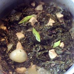 A picture of Creamy Dried Taro Leaves.