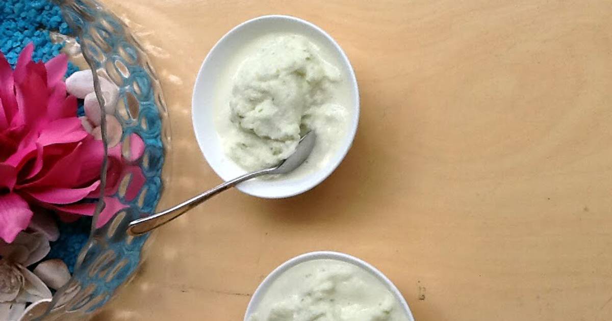 Green Apple Frozen Yoghurt Ice Cream Recipe by Mihika Mahandwan Cookpad