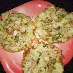 Sawan special ghevar A picture of Sawan special ghevar.