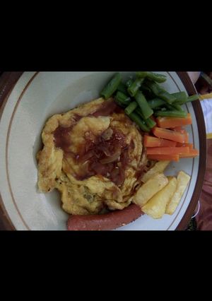 Foto resep Egg & veggie steak