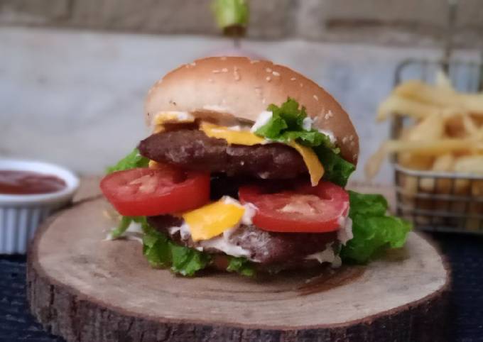 Mushroom Melt Beef Burger