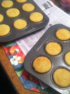 A picture of Peach Cupcakes.