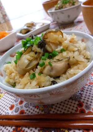 A picture of Oyster and Ginger Rice.