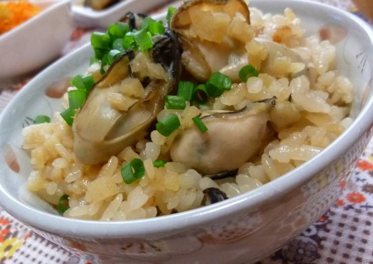 Steps to Prepare Super Quick Homemade Oyster and Ginger Rice