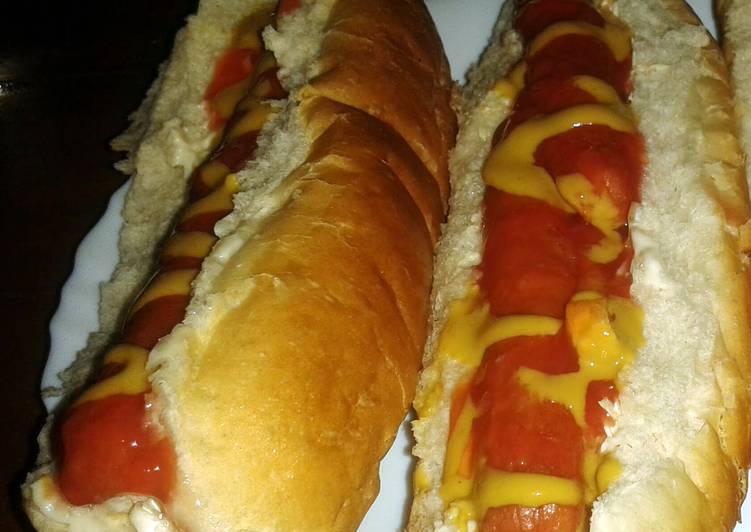 Homemade hotdogs