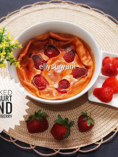 Foto resep Baked Yogurt and Strawberry