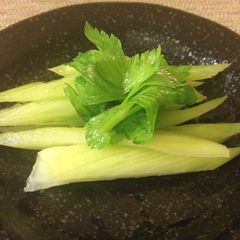 A picture of How to De-string Celery (Probably the Easiest Method).