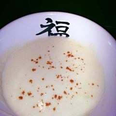 A picture of H's carb free creamy Veg soup.