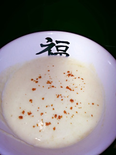 A picture of H's carb free creamy Veg soup.
