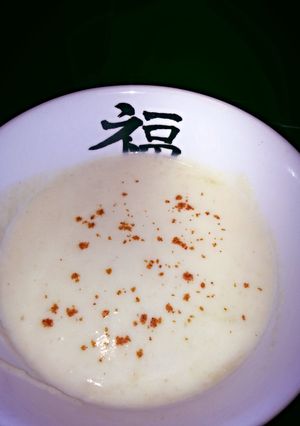 A picture of H's carb free creamy Veg soup.
