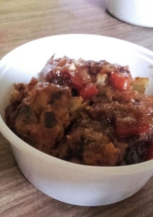 A picture of Veg Manchurian.