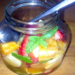 sig's Fruit Salad in a Jar A picture of sig's Fruit Salad in a Jar.