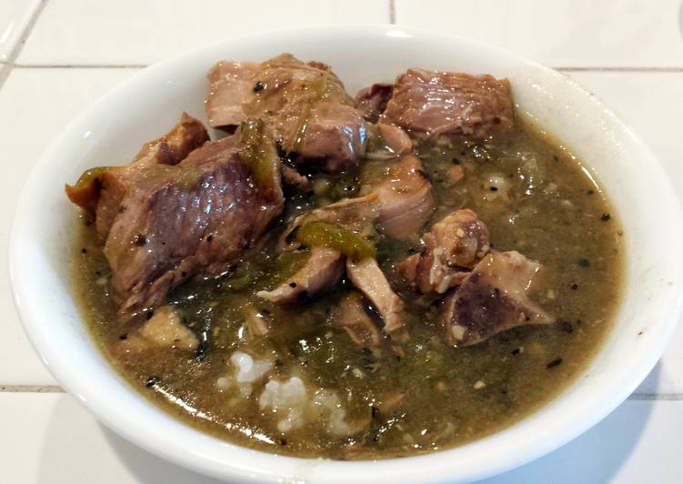 Chile Verde Crock Pot style