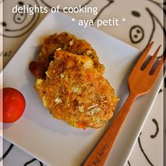 A picture of Finger-Food Okonomiyaki Pancake for Toddlers on Solid Foods.