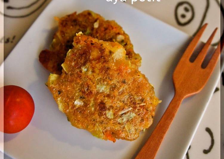 Easiest Way to Prepare Quick Finger-Food Okonomiyaki Pancake for Toddlers on Solid Foods
