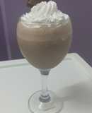 Chocolate milk shake with whipped cream