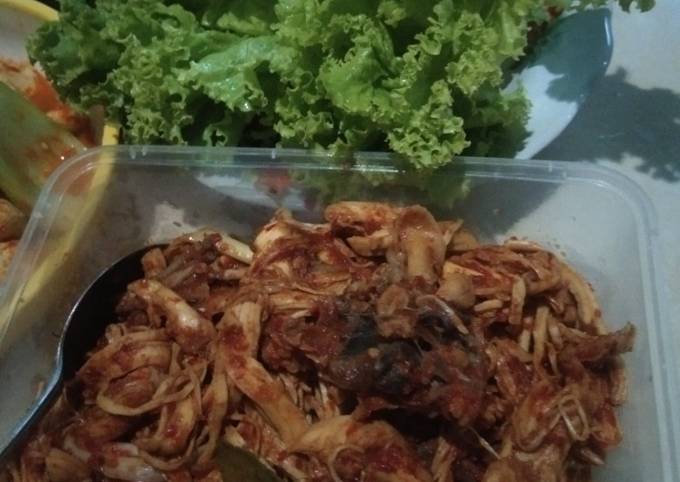 Cara Masakan Resep Ayam suwir pedas