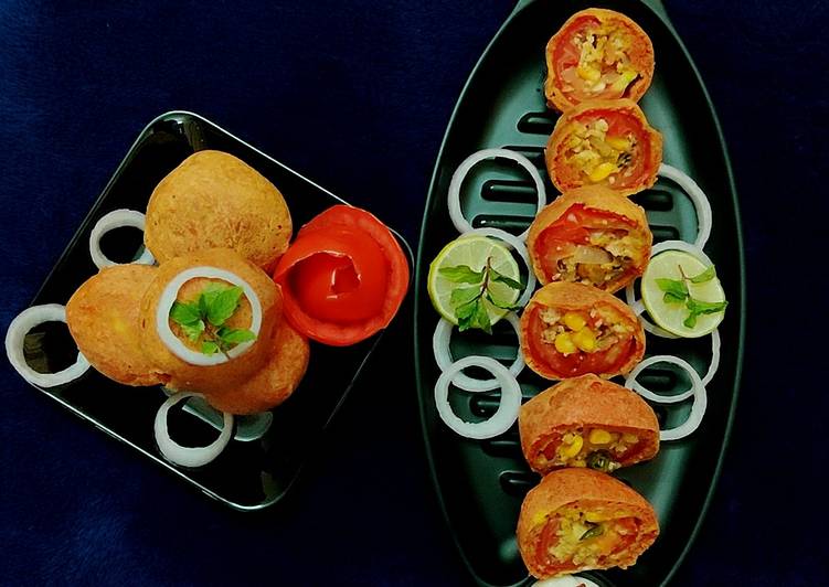 Stuffed tomato bonda