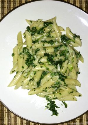 Foto resep Pasta Bayam Creamy (Vegetarian)