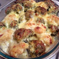 A picture of Broccoli Cauliflower Cheese.