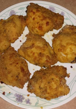 A picture of Crouton Crusted Chicken.