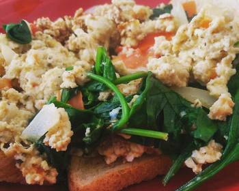 Ready to Serve Fridge leftovers scrambled eggs Yummy