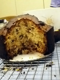 A picture of great grandma's light fruit cake (not christmas).