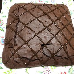 A picture of Eggless Wheat Chocolate Walnuts Browine.