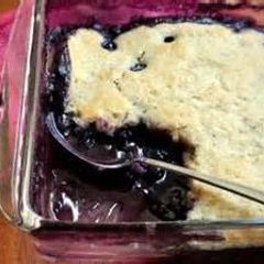 A picture of Blueberry Pudding Cake.