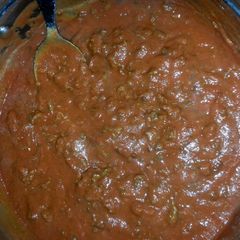A picture of Spaghetti sauce.