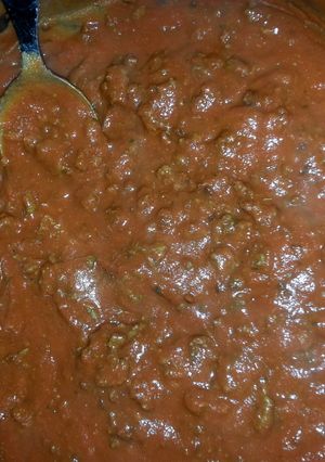 A picture of Spaghetti sauce.