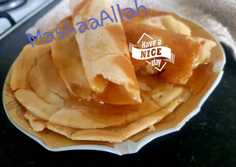 Recipe of Homemade Eggless tiny fluffy butter crepes