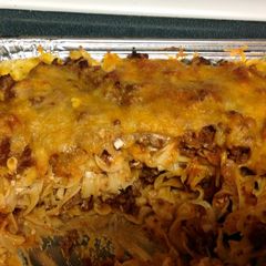 A picture of Sour Cream Noodle Bake.