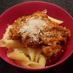 A picture of Tuna Brocolli Pasta.