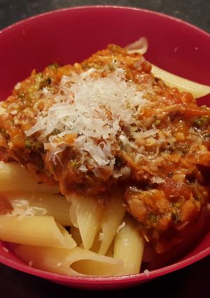 A picture of Tuna Brocolli Pasta.
