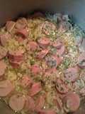 Skyes ramen and Vienna sausage