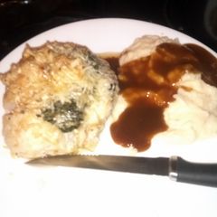A picture of EASY SPINACH STUFFED CHICKEN.