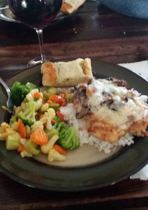 A picture of Chicken Lombardy.
