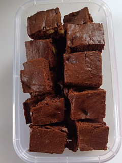 Una foto de Brownie de chocolate