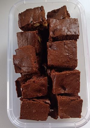 Una foto de Brownie de chocolate