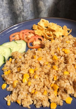 Foto resep Nasi goreng jagung