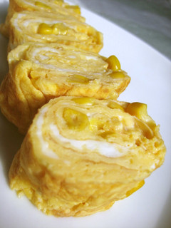 A picture of Corn and Egg Omelette.