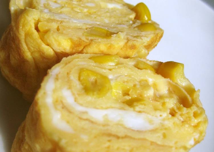 Recipe of Homemade Corn and Egg Omelette