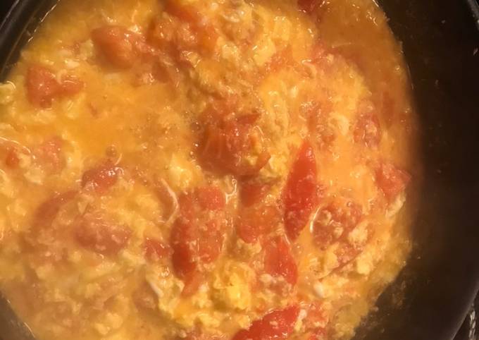 Simple Way to Make Ultimate Fried Tomato with eggs