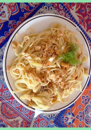 A picture of Fennel spaghetti.