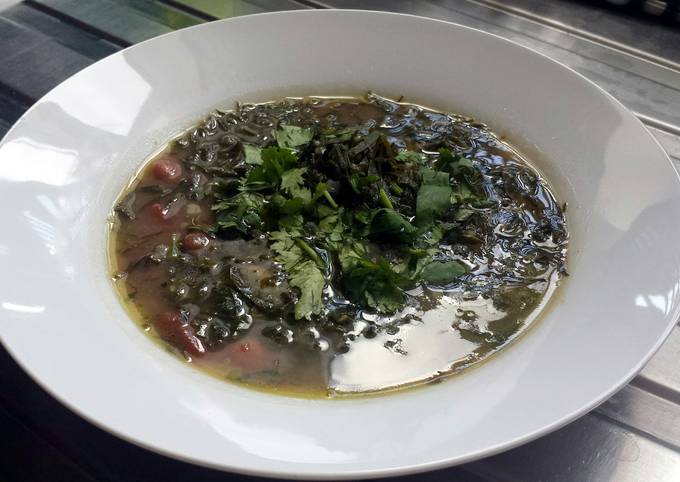 Easiest Way to Make Super Quick Homemade Collard Greens and Bean Soup