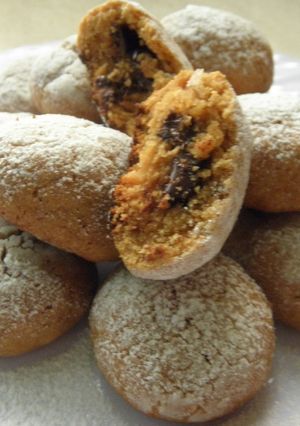 Una foto de Nevaditos de dulce de leche rellenos con chocolate