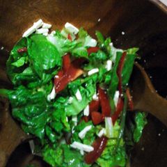 A picture of Green Romain and fetta salad.