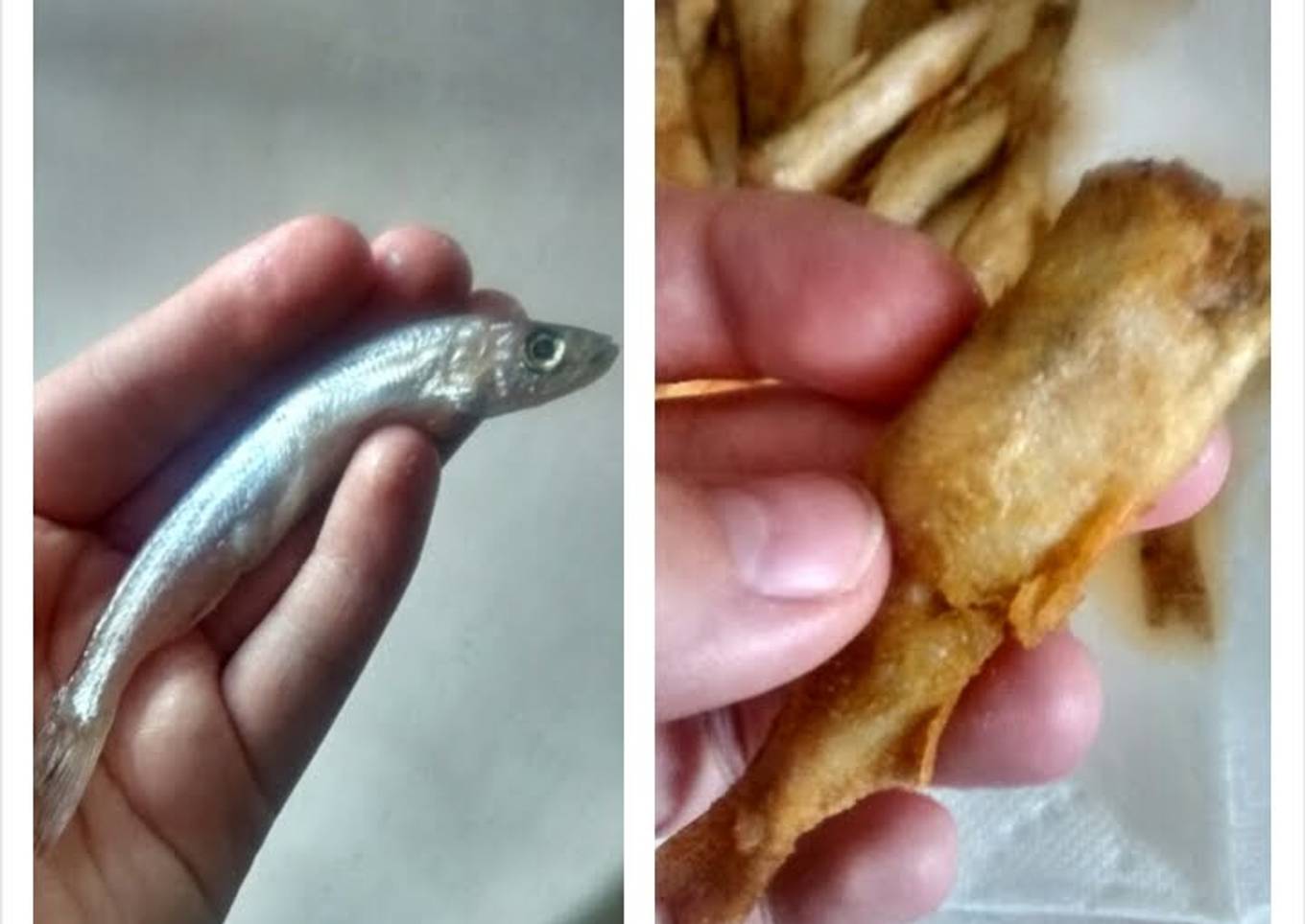 Crispy fried smelts