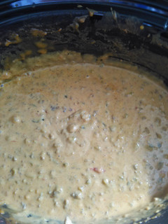 A picture of Mexican Queso Chip Dip.